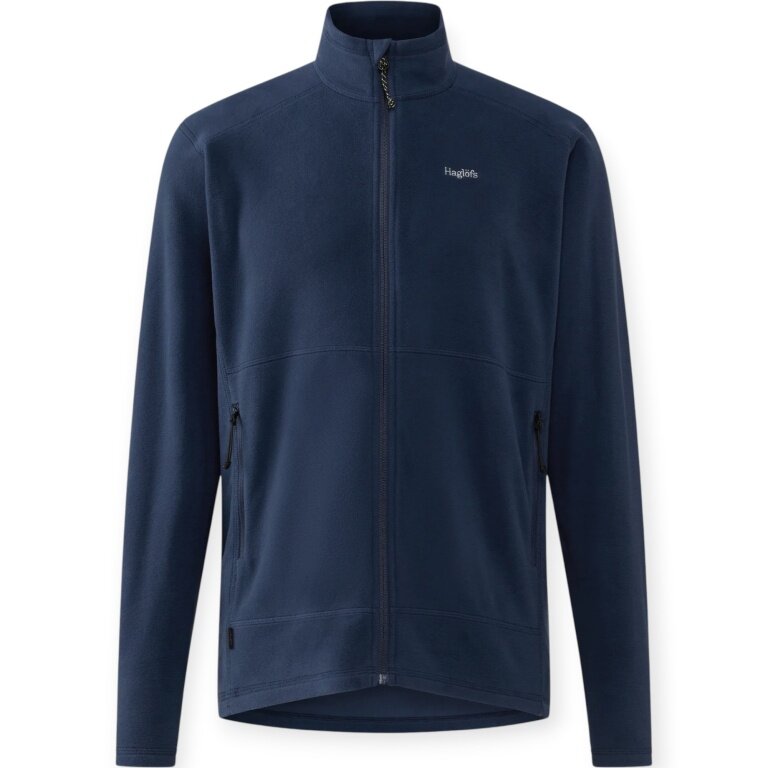 Haglöfs Fleecejacke Buteo Mid II (Polartec® Microfleece, warm, leicht) dunkelblau Herren