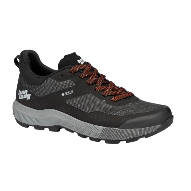 Hanwag Wanderschuhe Kaduro Light GTX (wasserdicht) schwarz/asphaltgrau Herren