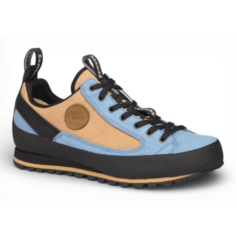 Hanwag Wander-Travelschuhe Rotpunkt Low LL (Veloursleder/Synthetik) blau/beige/schwarz Herren