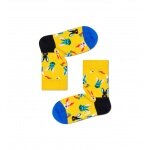 Happy Socks Tagessocke Crew Kids Easter Bunny (Osterhase) gelb Kinder - 1 Paar