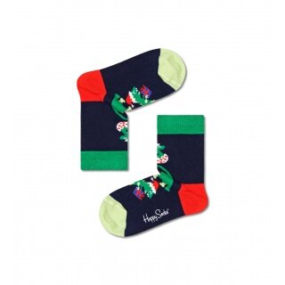 Happy Socks Tagessocke Kids Jumbo Jumbosaurus (Dinosaurier) dunkelblau Jungen/Mädchen - 1 Paar