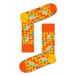 Happy Socks Tagessocke Crew Rolling Stones Beast of Burden gelb/orange 1er