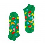 Happy Socks Tagessocke Sneaker Fruit (Früchte) grün - 1 Paar