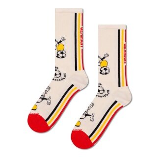 Happy Socks Tagessocke Crew Team Germany Football Sneaker beige - 1 Paar