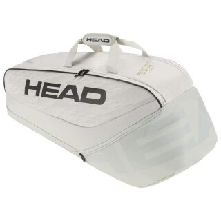 Head Tennis-Racketbag Pro X Racquet Bag M (Schlägertasche, 2 Hauptfächer) 2023 corduroyweiss 6er
