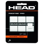 Head Overgrip Prestige Pro (klebrig, glatt) 0.6mm weiss 3er
