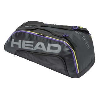 Head Racketbag (Schlägertasche) Tour Team 9R 2021 schwarz/lila - 2 Hauptfächer