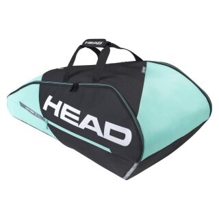 Head Racketbag (Schlägertasche) Tour Team <b>9R</b> 2022 schwarz/mint - 2 Hauptfächer