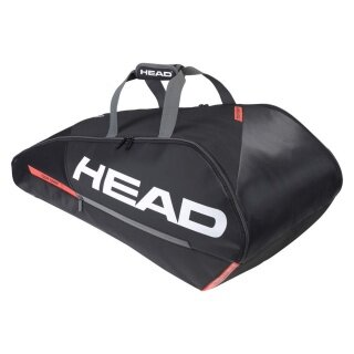 Head Racketbag (Schlägertasche) Tour Team <b>9R</b> 2022 schwarz/orange - 2 Hauptfächer