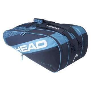 Head Racketbag (Schlägertasche) Elite 12R 2022 blau/navyblau - 3 Hauptfächer