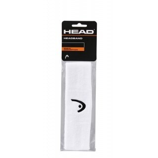 Head Stirnband Headband Logo weiss - 1 Stück