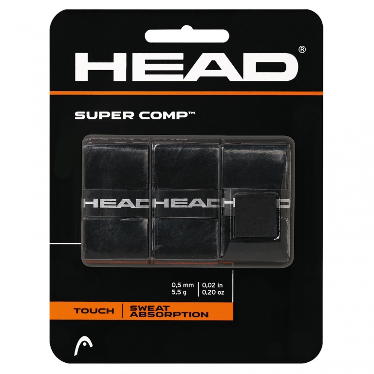 Head Overgrip Super Comp 0.5mm schwarz 3er