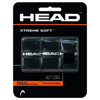 Head Overgrip Xtreme Soft 0.5mm schwarz 3er