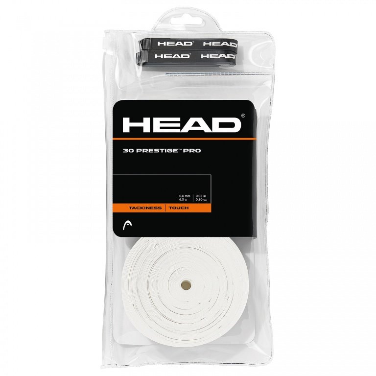 Head Overgrip Prestige Pro 0.6mm weiss 30er Clip-Beutel