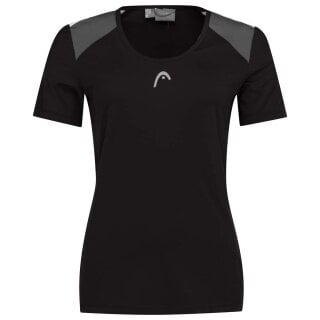 Head Tennis-Shirt Club Tech (Moisture Transfer Microfiber Technologie) schwarz Damen