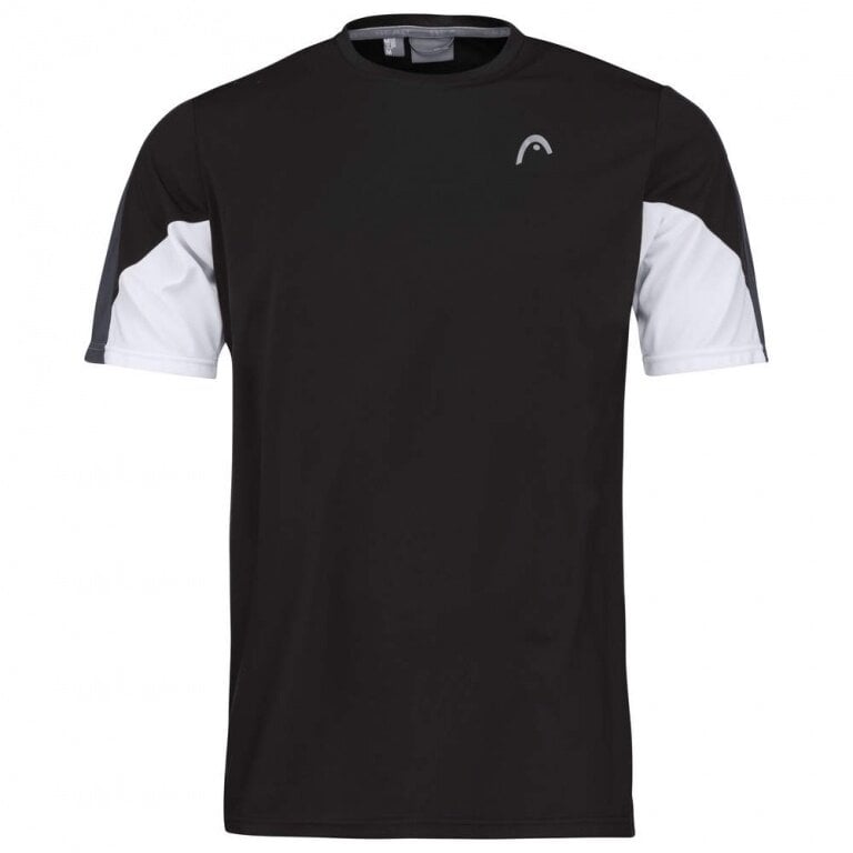 Head Tennis-Tshirt Club Technical (Moisture Transfer Microfiber Technologie) schwarz Jungen