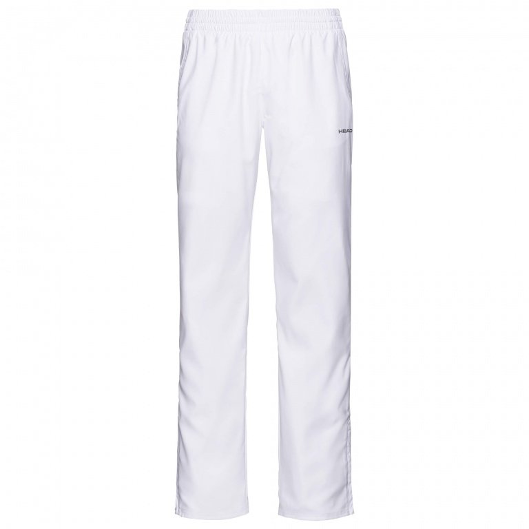 Head Tennishose Pant Club lang weiss Jungen