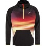 Head Tennis Kapuzenpullover DTB Power Hoodie schwarz/rot Jungen