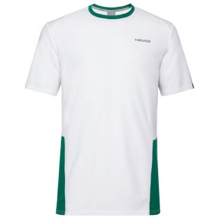 Head Tennis-Tshirt Club Technical weiss/grün Jungen