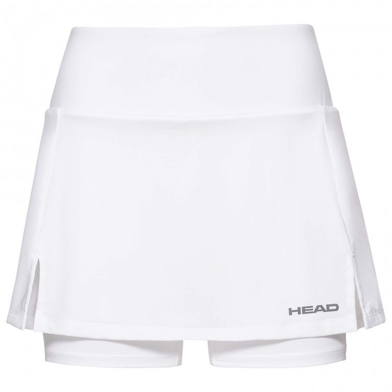 Head Tennisrock mit Innenhose Club Basic weiss Mädchen