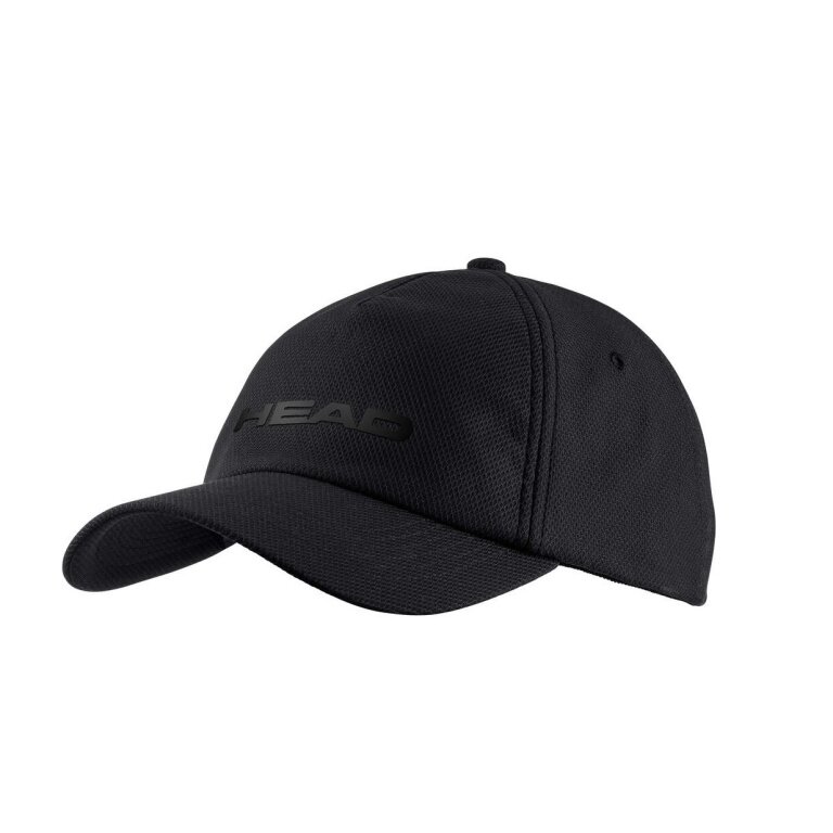 Head Cap Tennis Performance 2024 (Polyester, Klettverschluss) schwarz