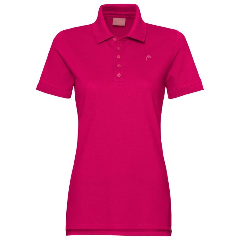 Head Freizeit-Polo (100% Baumwolle) magenta Damen