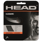 Besaitung mit Tennissaite Head Hawk (Haltbarkeit+Power) grau