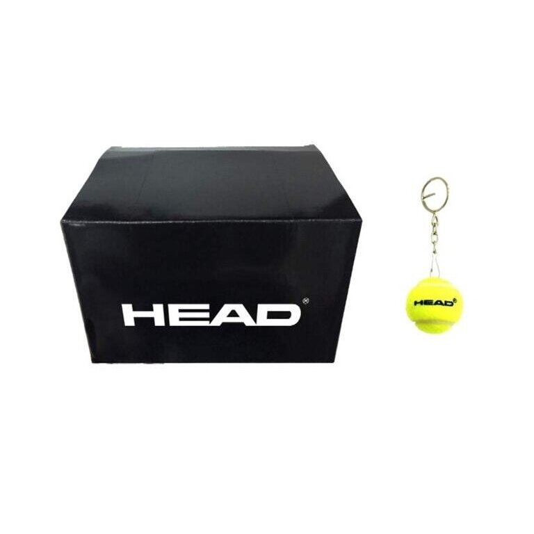 Head Schlüsselanhänger Box gelb - 50 Stück