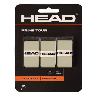 Head Overgrip Prime Tour 0.6 mm (Komfort, Griffigkeit) grau 3er