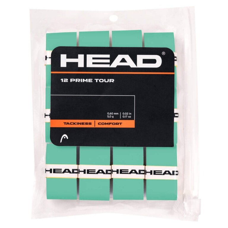 Head Overgrip Prime Tour 0.6 mm (Komfort, Griffigkeit) mintgrün 12er Clip-Beutel