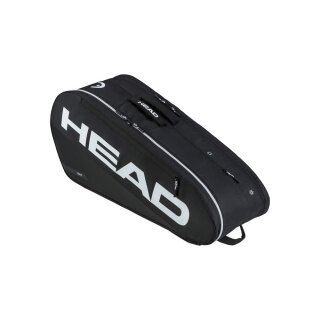Head Tennis-Racketbag Tour Racquet Bag M (Schlägertasche, 2 Hauptfächer) 2026 schwarz/weiss 6er