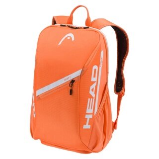 Head Tennis-Rucksack Tour (Schlägerfach, mit Schuhfach, 25 Liter) 2026 orange/weiss