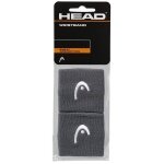 Head Schweissband Handgelenk Logo anthrazit - 2 Stück