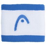 Head Schweissband Handgelenk Logo Striped blau/weiss - 2 Stück