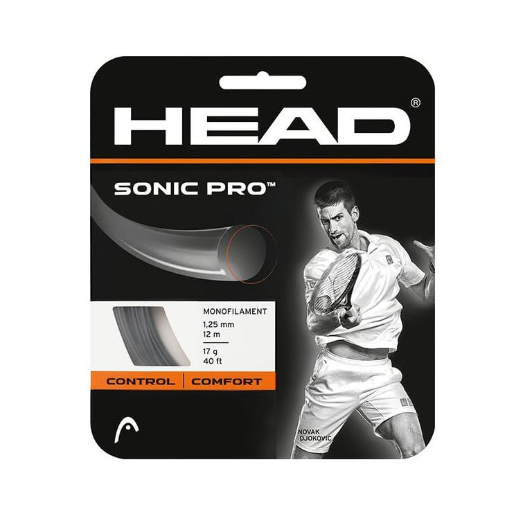 Head Tennissaite Sonic Pro (Haltbarkeit) schwarz 12m Set