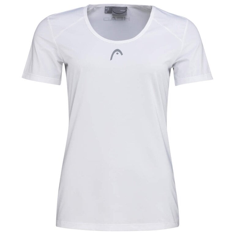 Head Tennis-Shirt Club Tech (Moisture Transfer Microfiber Technologie) weiss/weiss Damen