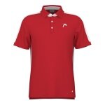 Head Tennis-Polo Slice 2024 (Mesh-Einsätze) rot Herren