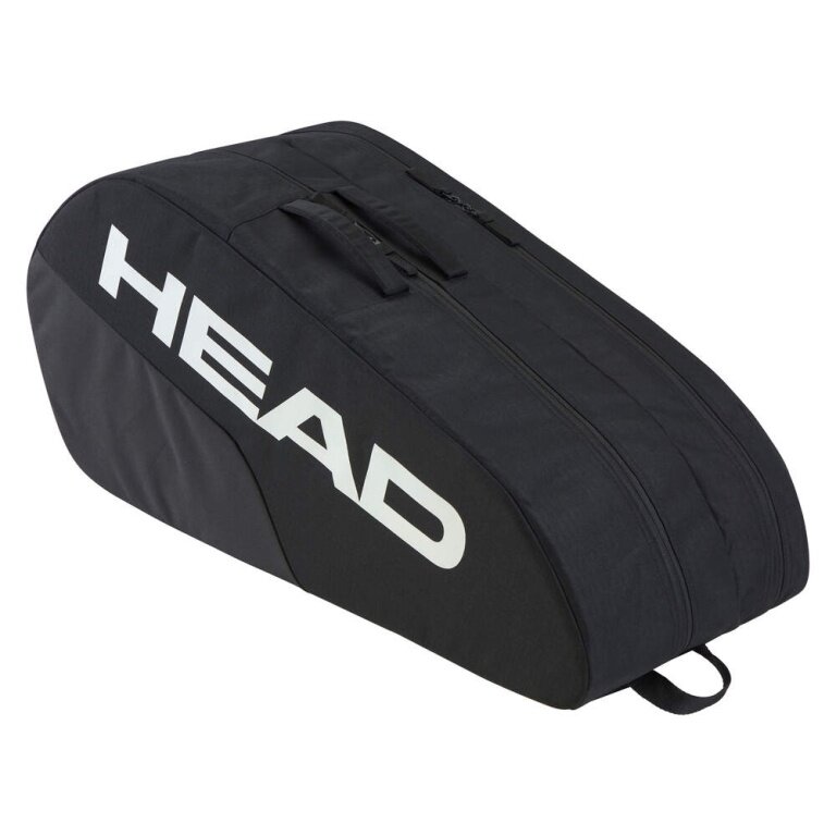 Head Tennis-Racketbag Base Racquet Bag M (Schlägertasche, 2 Hauptfächer) 2025 schwarz 6er