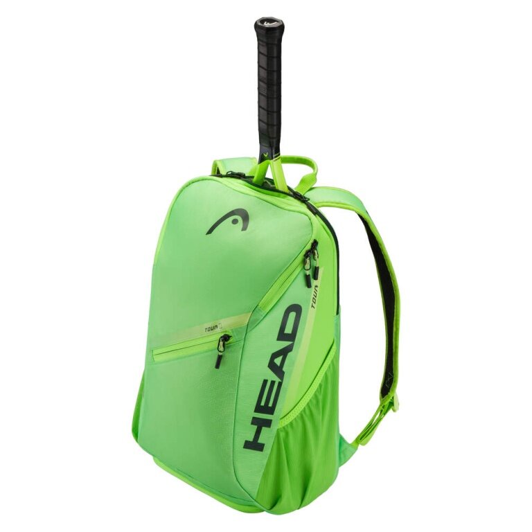 Head Tennis-Rucksack Tour (Schlägerfach, mit Schuhfach, 25 Liter) 2026 grün