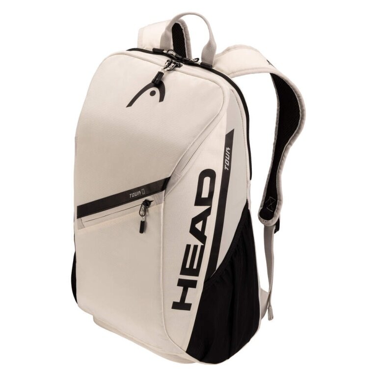 Head Tennis-Rucksack Tour (Schlägerfach, mit Schuhfach, 25 Liter) 2026 weiss/schwarz