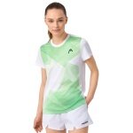 Head Tennis-Shirt Tie-Break (Moisture Transfer Microfiber Technologie) weiss/grün Damen