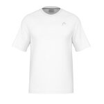 Head Tennis-Tshirt Performance 2024 (Polyester-Jacquard, schnelltrocknend) weiss Herren