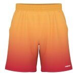 Head Tennishose Short Power II 2024 (mit Innenhose, feuchtigkeitsregulierend) kurz orange/gelb Herren