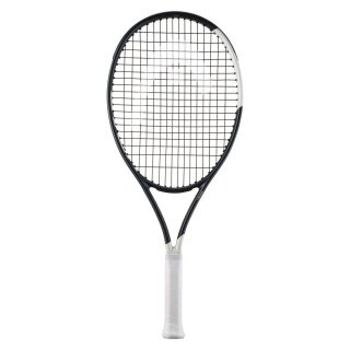 Head Kinder-Tennisschläger Speed JR 25in (9-12 Jahre) 2026 schwarz/weiss - besaitet -