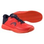 Head Tennisschuhe Revolt Pro 4.5 Clay/Sandplatz 2025 rot/dunkelblau Kinder