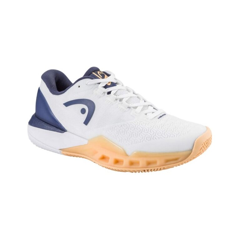 Head Tennisschuhe Revolt Pro 5.0 Clay/Sandplatz weiss/dunkelblau/orange Damen