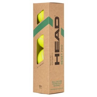 Head Tennisbälle Reset Pro (drucklos) gelb Dose 4er