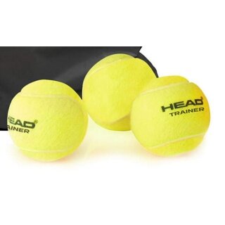 Head Trainer Tennisball (drucklos) gelb - 1 Ball