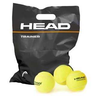 Head Trainer Tennisbälle (drucklos) gelb 72er im Polybag
