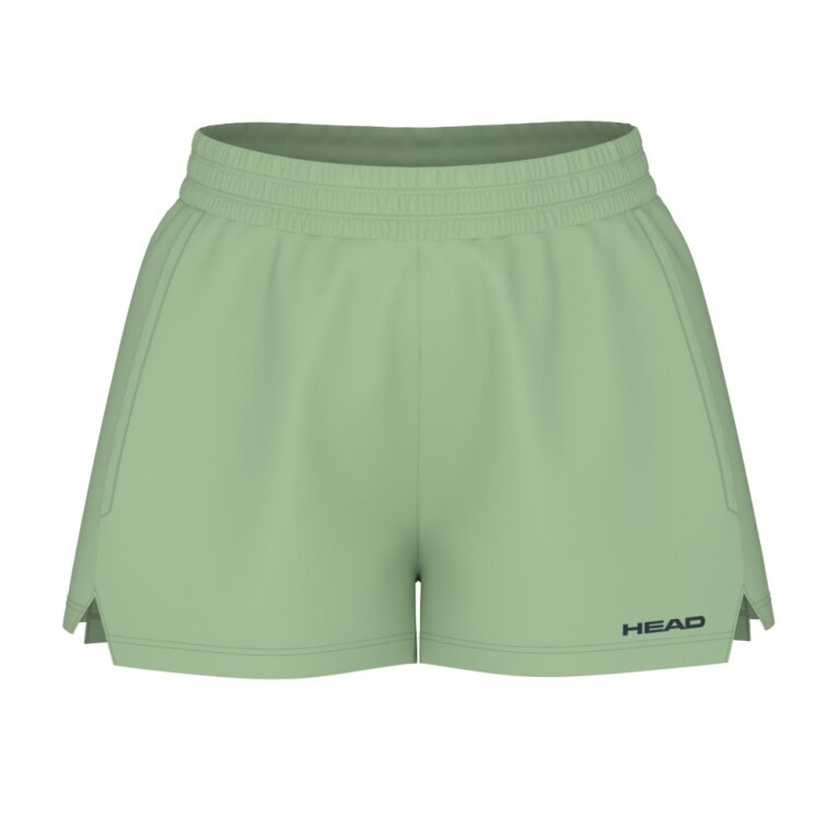 Head Tennishose Play Short (elastischer Bund) kurz grün Damen